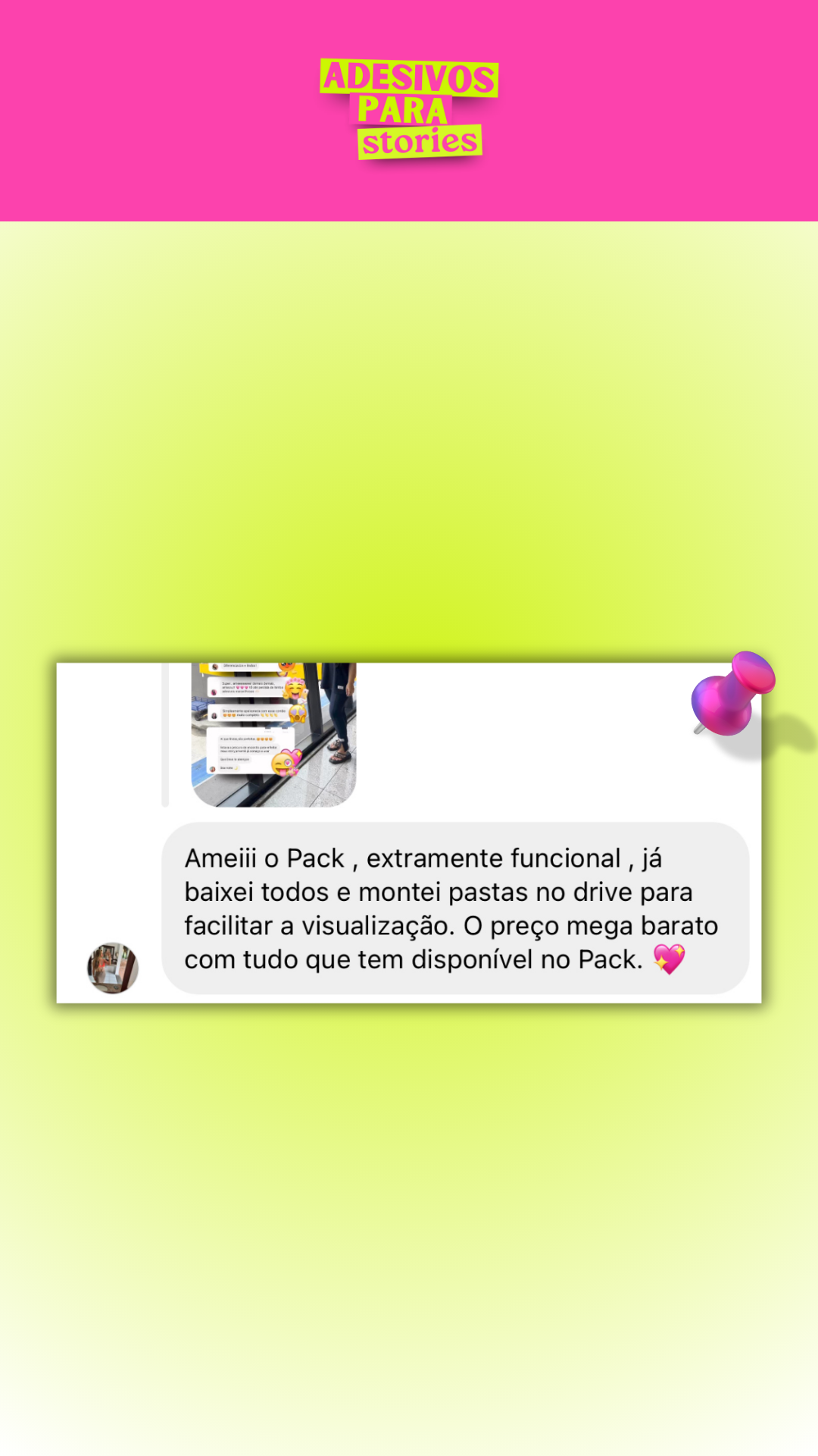 Adesivos para Stories