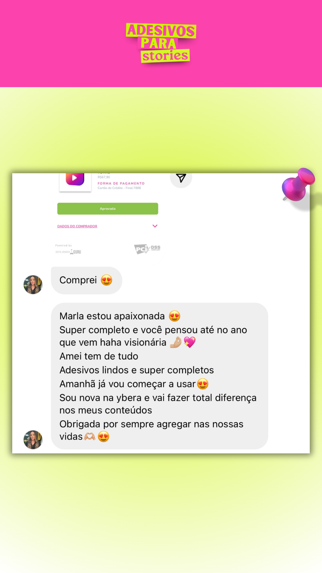Adesivos para Stories