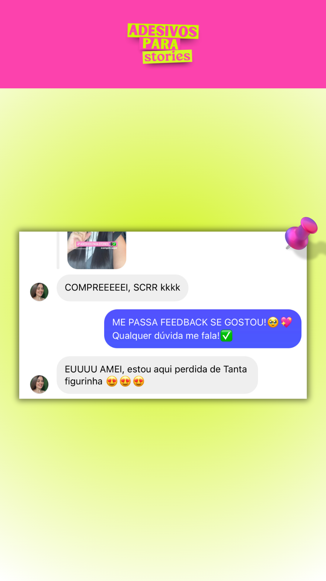 Adesivos para Stories