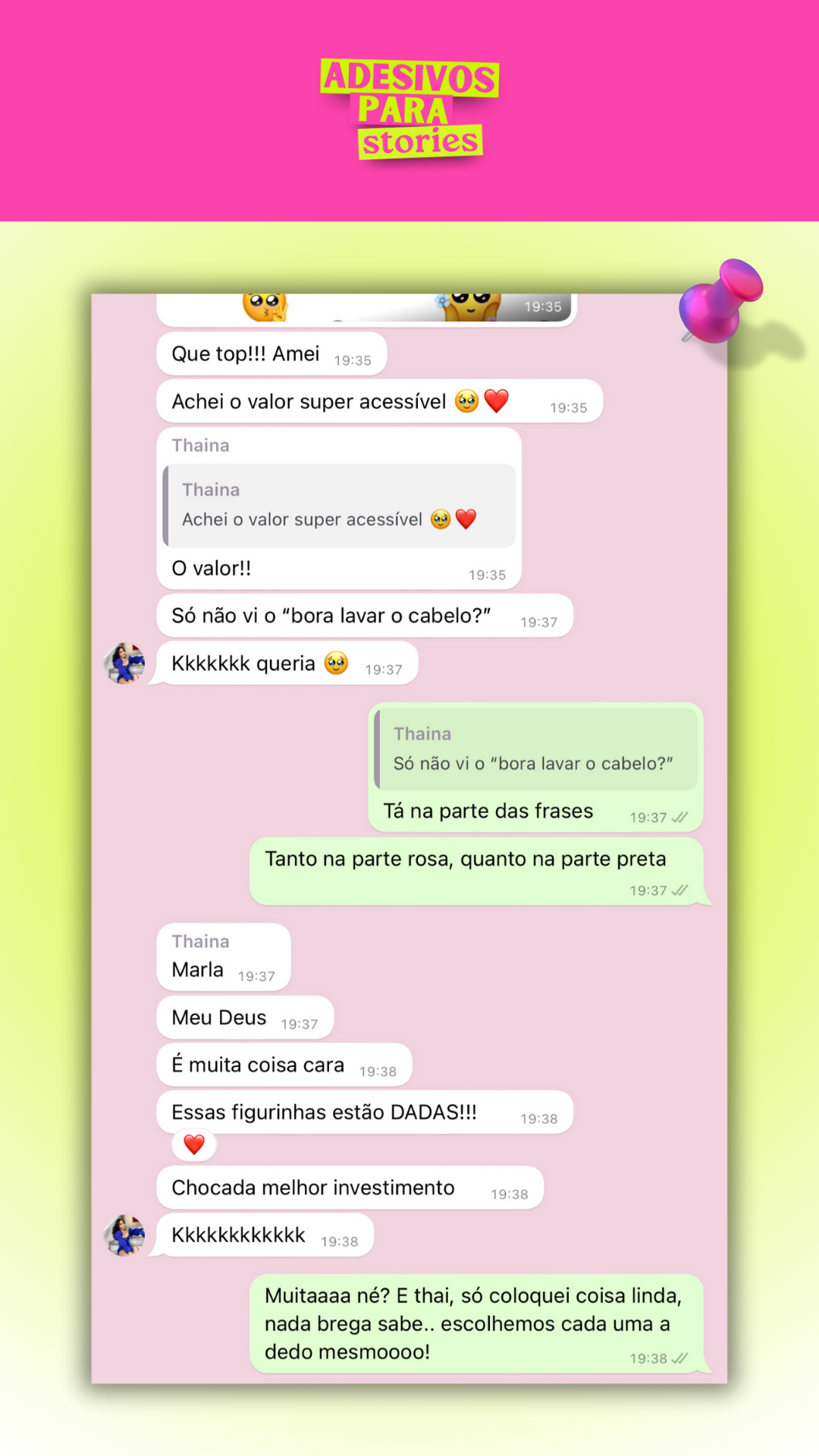 Adesivos para Stories
