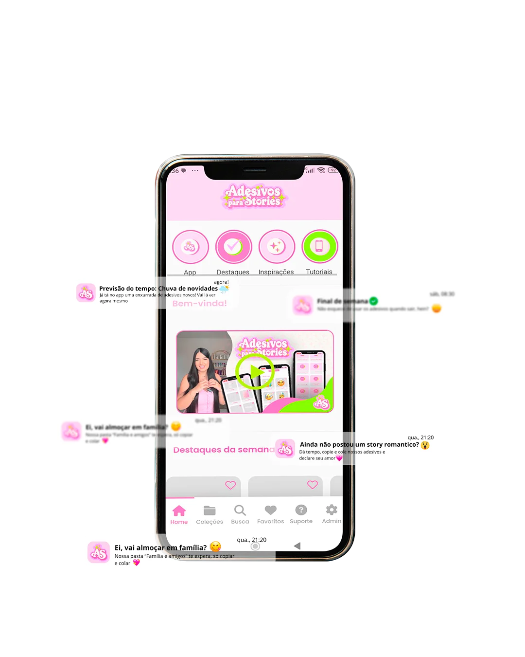 App Adesivos para Stories