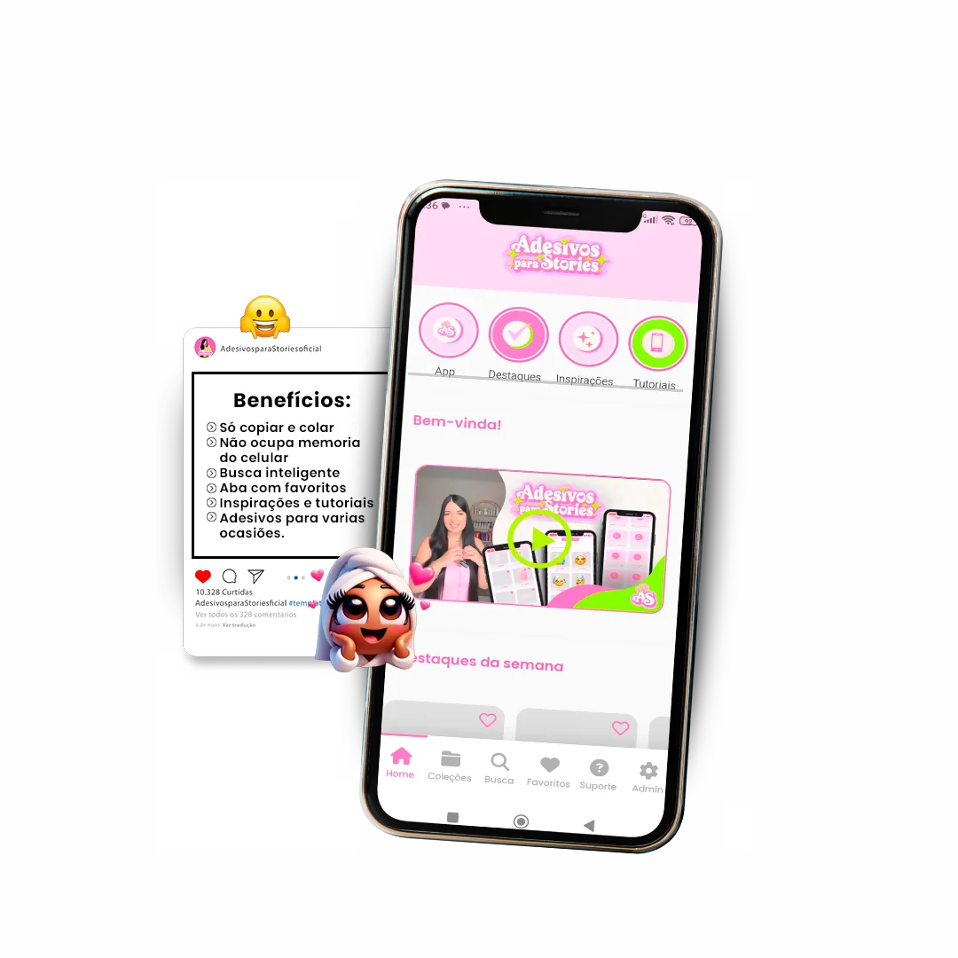 Adesivos para Stories